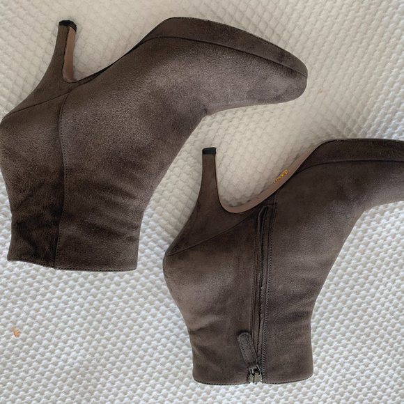 Prada Suede Ankle Booties - 37 - Picture 5 of 9